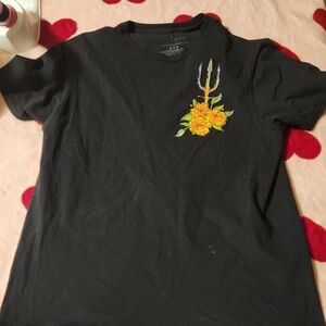 Black  Aquaman Crew Neck Tee